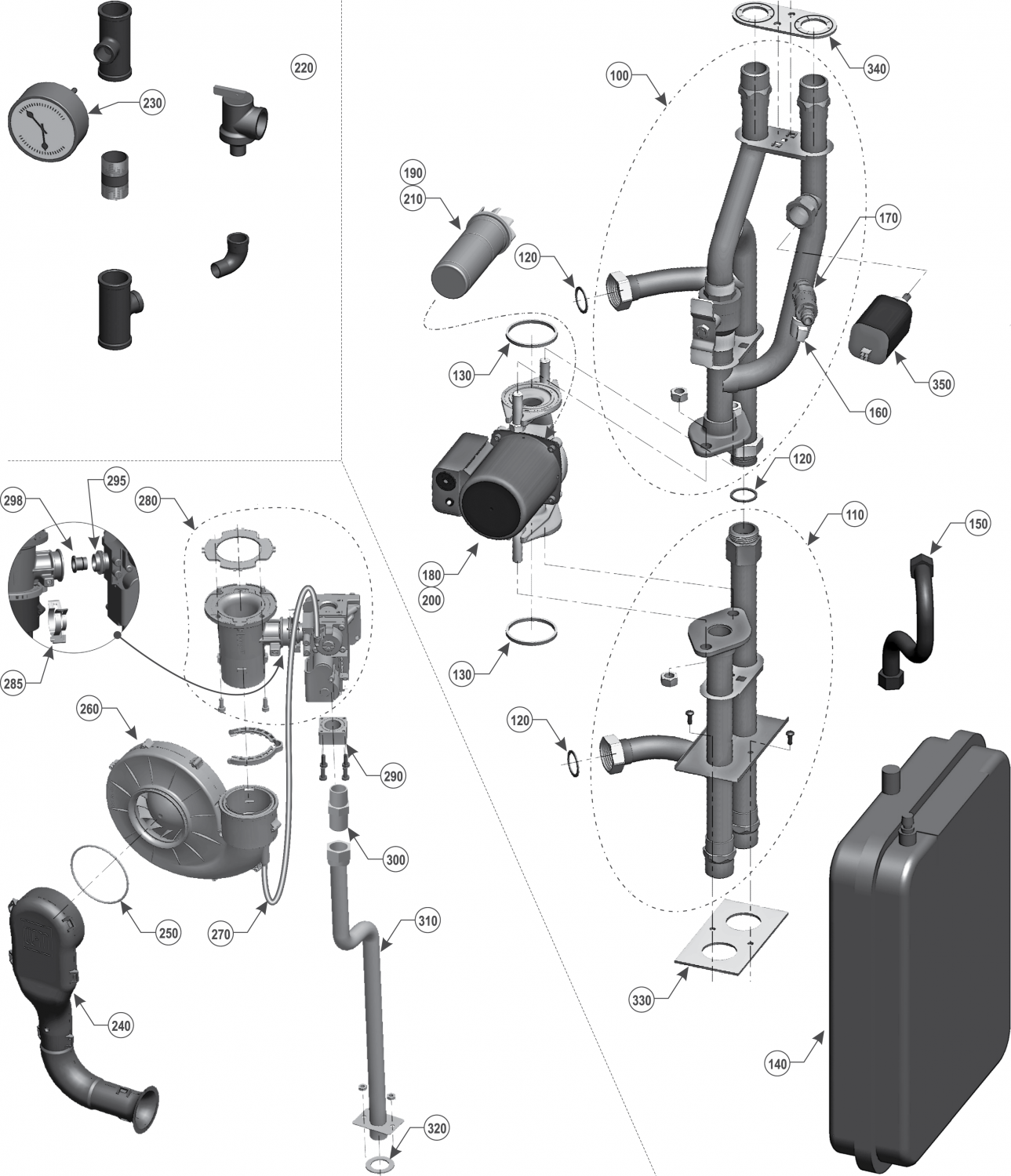 WM97+ 70 Piping Drawing